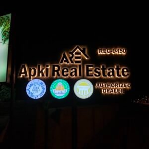 apki-real-estate-3d-frontlit-signboard-multan